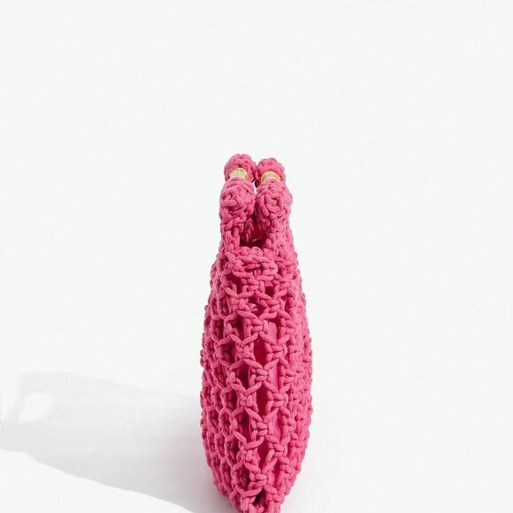 Hot Pink Vacation Women's Woven Tote Bag - Picture 5 of 7